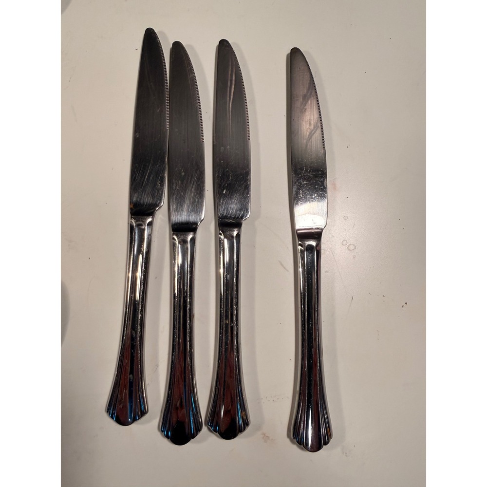 Hampton Silversmiths Argent Orfevres GERTRUDE Stainless steel knives set of 4